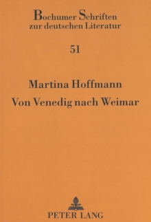 Image for Von Venegig Nach Weimar