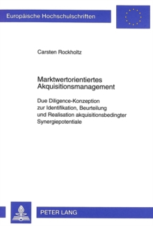 Image for Marktwertorientiertes Akquisitionsmanagement