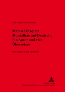 Image for Manuel Vazquez Montalban auf Deutsch:- Ein Autor und vier Uebersetzer