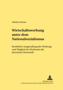 Image for Wirtschaftswerbung Unter Dem Nationalsozialismus