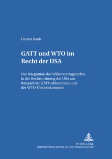 Image for GATT Und Wto Im Recht Der USA