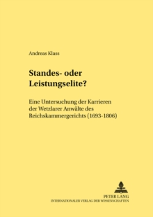 Standes- Oder Leistungselite?