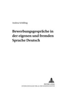 Bewerbungsgespraeche in der eigenen und fremden Sprache Deutsch