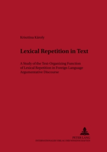 Image for Lexical Repetition in Text