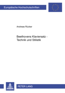 Image for Beethovens Klaviersatz - Technik Und Stilistik