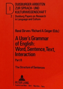 User's Grammar of English