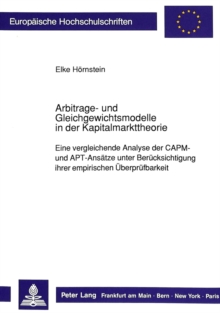 Image for Arbitrage- Und Gleichgewichtsmodelle in Der Kapitalmarkttheorie