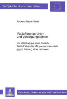 Veraeuerungsrenten und Versorgungsrenten