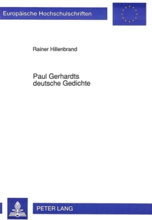 Image for Paul Gerhardts deutsche Gedichte