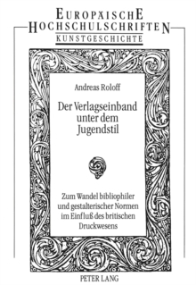 Der Verlagseinband unter dem Jugendstil