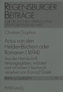 Actus von den Helden-Buechern oder Romanen (1694)