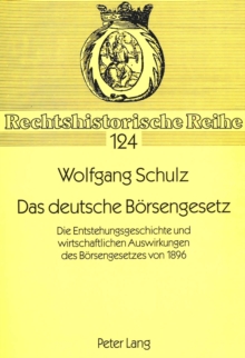 Image for Das deutsche Boersengesetz