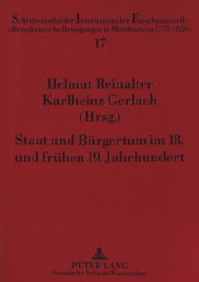 Image for Staat Und Buergertum Im 18. Und Fruehen 19. Jahrhundert