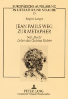 Image for Jean Pauls Weg zur Metapher