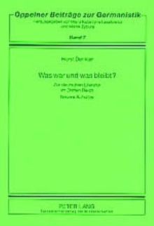 Was war und was bleibt?