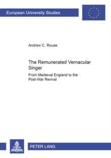 Image for The Remunerated Vernacular Singer