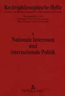 Image for Nationale Interessen Und Internationale Politik