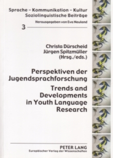 Image for Perspektiven Der Jugendsprachforschung / Trends and Developments in Youth Language Research