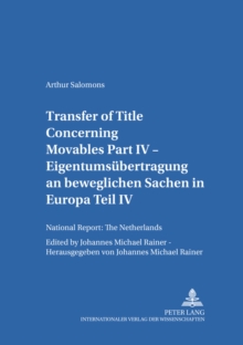 Transfer of Title Concerning Movables