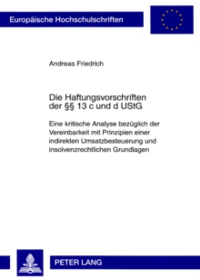 Haftungsvorschriften Der 13 C Und D Ustg