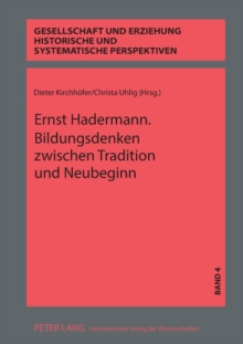 Image for Ernst Hadermann. Bildungsdenken zwischen Tradition und Neubeginn