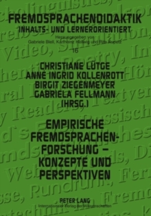 Image for Empirische Fremdsprachenforschung - Konzepte Und Perspektiven