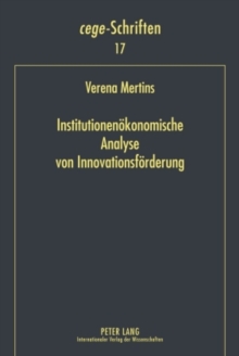 Image for Institutionenoekonomische Analyse Von Innovationsfoerderung