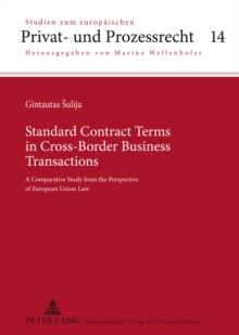 Image for Standard Contract Terms in Cross-Border Business Transactions