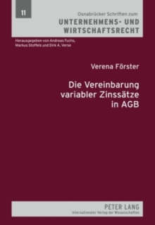 Image for Die Vereinbarung Variabler Zinssaetze in Agb
