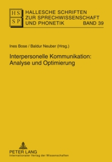 Image for Interpersonelle Kommunikation: Analyse Und Optimierung