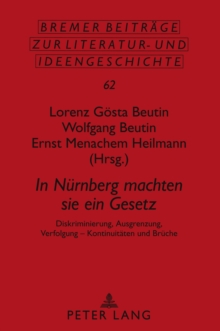 Image for In Nuernberg Machten Sie Ein Gesetz