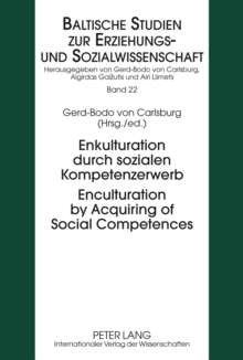 Image for Enkulturation durch sozialen Kompetenzerwerb- Enculturation by Acquiring of Social Competences