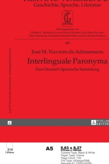 Image for Interlinguale Paronyma : Eine Deutsch-Spanische Sammlung