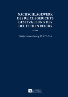 Image for Nachschlagewerk Des Reichsgerichts - Gesetzgebung Des Deutschen Reichs