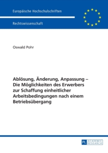 Abloesung, AEnderung, Anpassung - Die Moeglichkeiten des Erwerbers zur Schaffung einheitlicher Arbeitsbedingungen nach einem Betriebsubergang