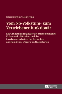 Image for Vom NS-Volkstum- zum Vertriebenenfunktionaer