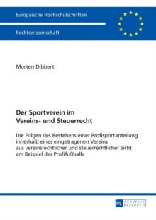 Image for Der Sportverein im Vereins- und Steuerrecht