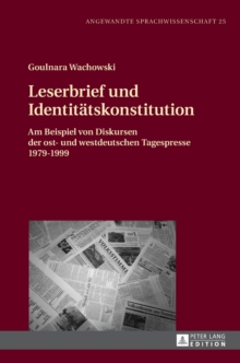 Image for Leserbrief und Identitaetskonstitution