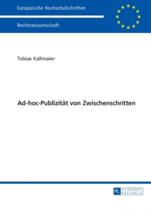 Ad-Hoc-Publizitaet Von Zwischenschritten