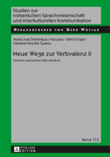 Image for Neue Wege zur Verbvalenz II: Deutsch-spanisches Valenzlexikon