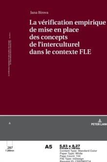 Image for La V?rification Empirique de Mise En Place Des Concepts de L'interculturel Dans Le Contexte Fle