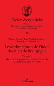 Image for Les ordonnances de l'h?tel des ducs de Bourgogne