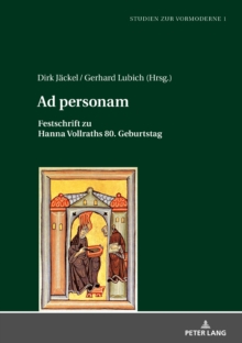 Image for Ad personam: Festschrift zu Hanna Vollraths 80. Geburtstag