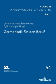 Image for Germanistik fuer den Beruf