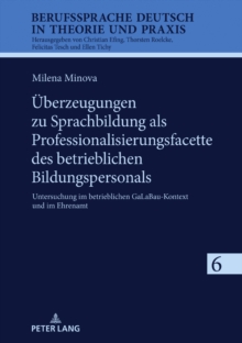 Image for Ueberzeugungen Zu Sprachbildung ALS Professionalisierungsfacette Des Betrieblichen Bildungspersonals