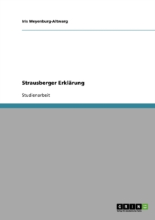 Image for Strausberger Erklarung