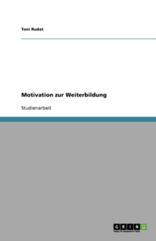 Image for Motivation zur Weiterbildung