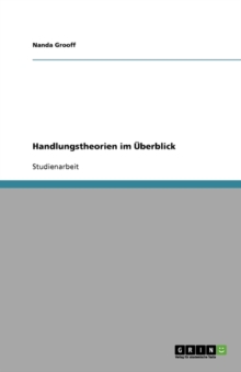 Image for Handlungstheorien im ?berblick