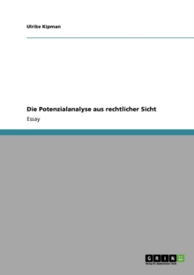 Image for Die Potenzialanalyse aus rechtlicher Sicht