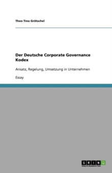 Image for Der Deutsche Corporate Governance Kodex